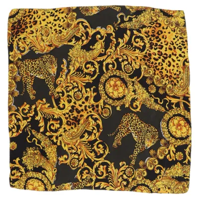 Scarf (Svart, Gul, Brun) från Otto Kern Silke