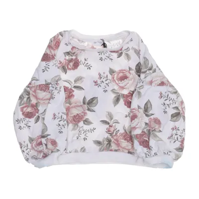 Sweatshirt (Wit, Meerkleurig) van Newbie by KappAhl Organisch katoen