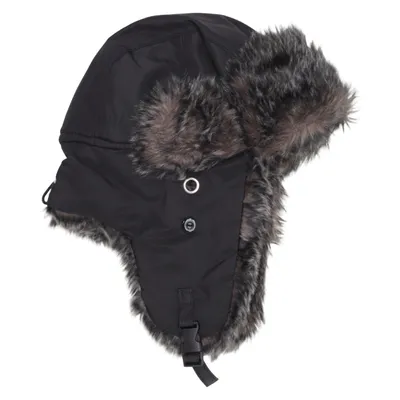 Trapper hat (Black, Gray) from Engelsons Polyester