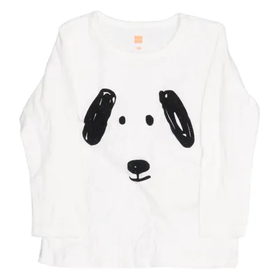 Long sleeve T-shirt (White, Black) from Hema Cotton, Polyester