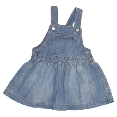 Latzkleid (Blau) von Gap Denim Baumwolle