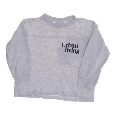 Långärmad t-shirt (Grå) från Zara Bomull, Viskos