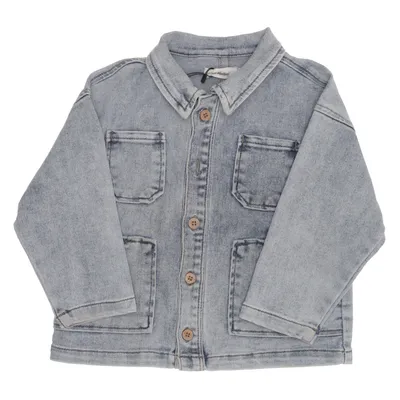 Jeansjacka (Blå) från Lil'Atelier Ekologisk bomull, Återvunnen polyester