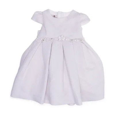 Robe de fille de fleur (Blanc) de Gold Kids Coton, Polyester