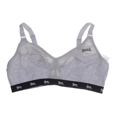 Sports bra (Gray) from Lonsdale Cotton, Elastane, Polyamide