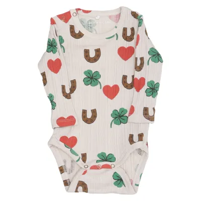 Body (Beige, Flerfärgad) från Mini Rodini Bomull, Elastan