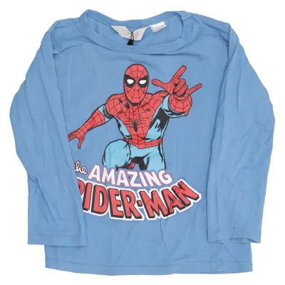 T-shirt à manches longues (Bleu, Multicolore) de H&M x Marvel Coton