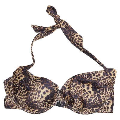 Bikini top (Brun, Sort) fra ASOS Swim Elastan, Polyamid, Polyester