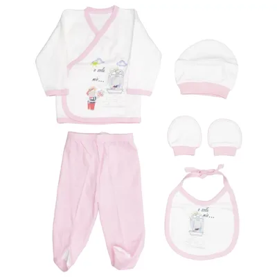 Set (White, Pink) from Baleno Cotton