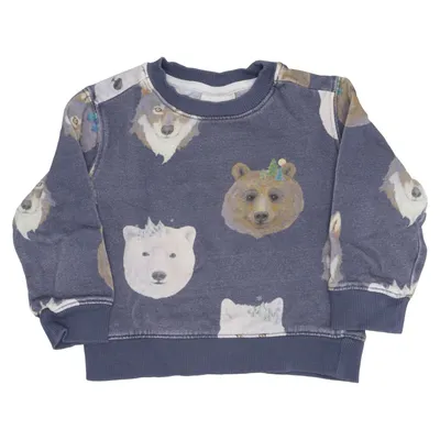 Sweatshirt (Blauw, Meerkleurig) van Whooli Chen x H&M Katoen, Polyester