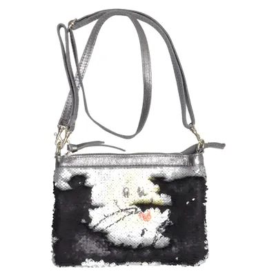 Sac à bandoulière (Noir, Argent, Multicolore) de Borse in Pelle Cuir