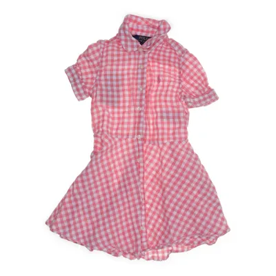 Skjortklänning (Rosa, Vit) från Polo Ralph Lauren Linne