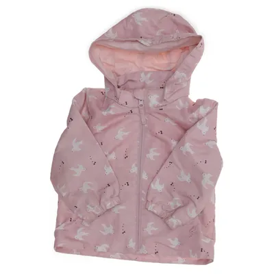 Allvädersjacka (Rosa, Vit) från H&M Bomull, Polyester