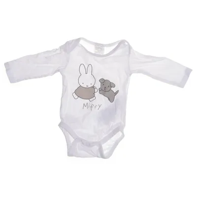 Body (Vit) från Nijntje Miffy Bomull