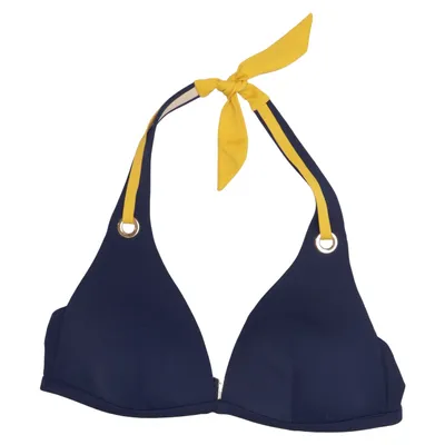 Bikini top (Blue, Yellow) from Marie Jo Elastane, Polyamide, Polyester, Polyurethane