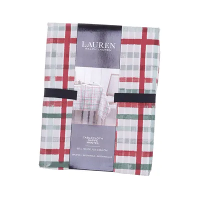 Tablecloth (Beige, Green, Red) from Lauren Ralph Lauren Cotton