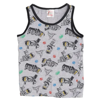 Tank Top (Gray, Multicolored) from LEGO Cotton, Elastane, Polyester