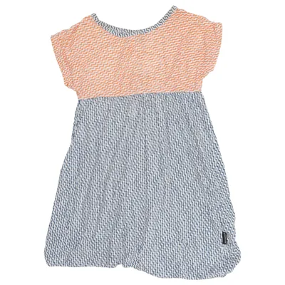 Jurk (Blauw, Oranje, Wit, Meerkleurig) van Marimekko Katoen, Elastaan