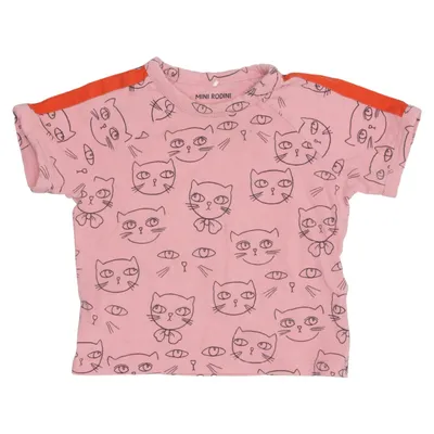 T-shirt (Rosa, Svart) från Mini Rodini Bomull, Elastan