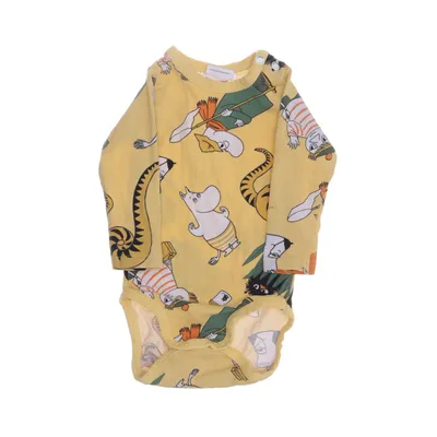 Body (Gul, Flerfärgad) från Moomin by Martinex Elastan, Ekologisk bomull