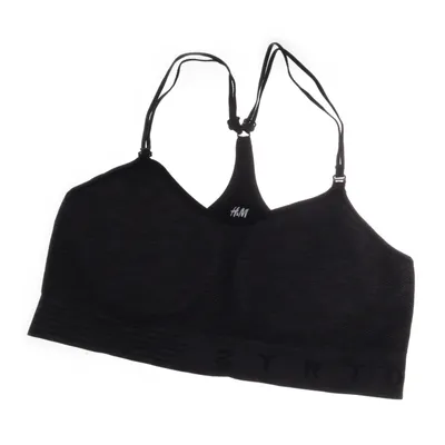 Sports bra (Black) from H&M Sport Elastane, Polyamide, Polyester