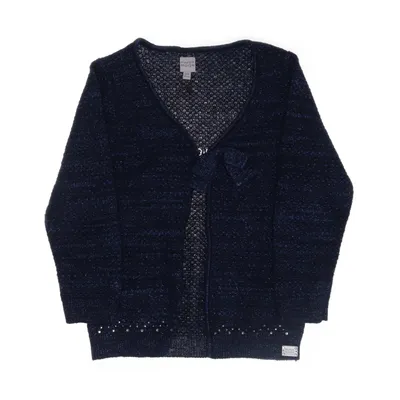 Cardigan (Blue, Multicolored) from Paper Moon Cashmere, Cotton, Viscose, Nylon, Polyester