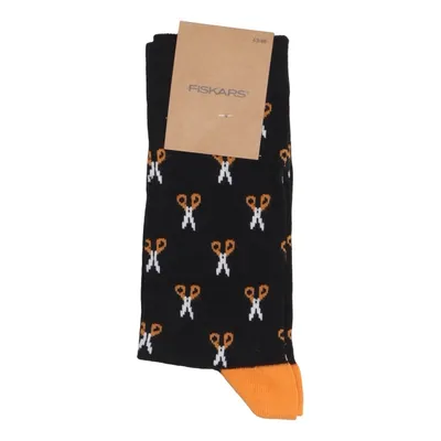Socks (Black, Orange) from Fiskars Cotton, Elastane, Polyamide