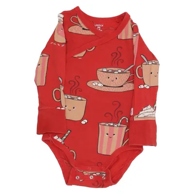 Body (Röd, Brun, Flerfärgad) från Lindex Baby Bomull, Elastan
