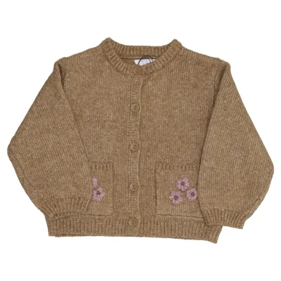 Cardigan (Brun) fra Zara Akryl, Polyamid, Polyester, Uld