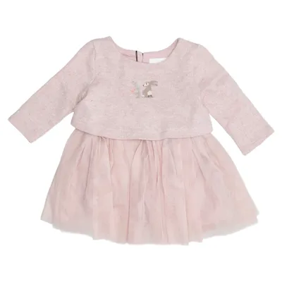 Dress (Pink) from Next Baby Cotton, Metallic fiber, Polyester