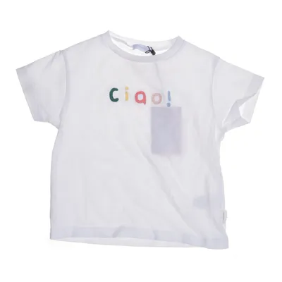 T-shirt (Vit, Flerfärgad) från Laranjinha Bomull, Elastan