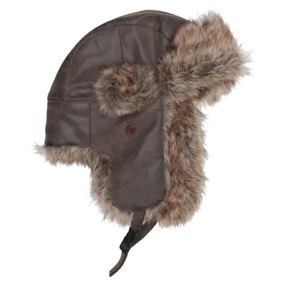 Trapperhat (Brun) fra Swedteam Kunstlæder, Polyester