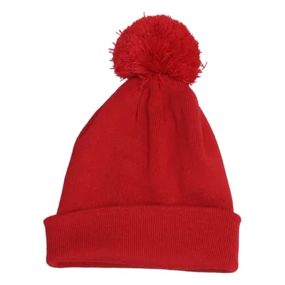 Bobble hat (Red) from Beechfield Acrylic