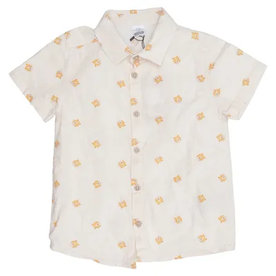 Short sleeve shirt (Beige, Orange) from LC Waikiki Baby Cotton