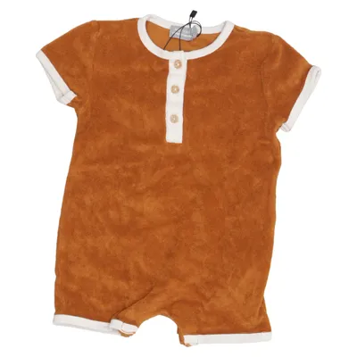 Rompers (Brown) from Bout'chou Cotton