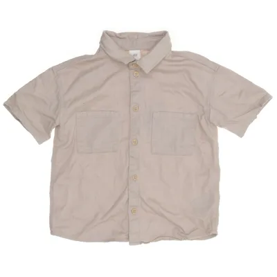 Denim blouse (Beige) van H&M Katoen