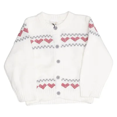 Cardigan (Wit, Meerkleurig) van Baby by Lindex Acryl, Katoen