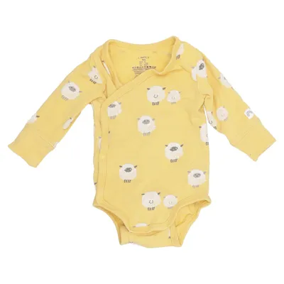 Body (Jaune) de Lindex Baby Coton, Élasthane