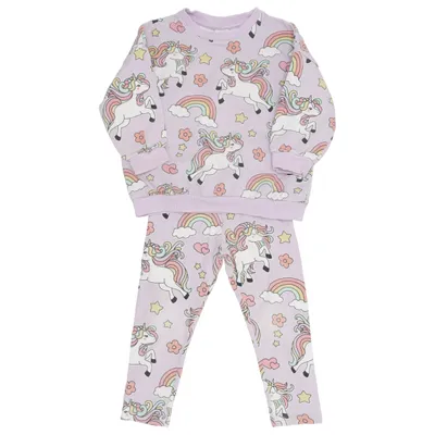 Pyjamasz (Lilla, Flerfarvet) fra Lindex Kids Bomuld, Elastan