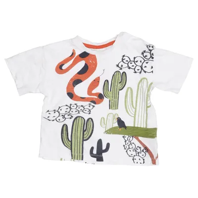 T-shirt (Hvid, Flerfarvet) fra Sense Organics Økologisk bomuld