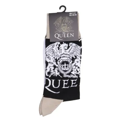 Chaussettes (Noir, Blanc, Beige) de Queen Coton, Élasthane, Polyamide