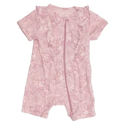 Barboteuse (Rose) de Petite Mini Coton, Élasthane