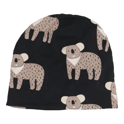 Beaniemössa (Svart, Beige) från Lindex Bomull, Elastan