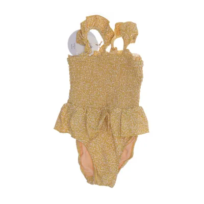 Badedragt (Gul, Hvid) fra Konges Sløjd Elastan, Polyamid, Polyester