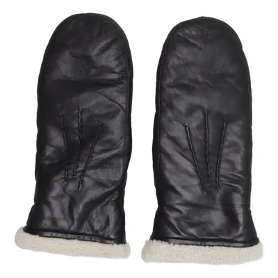 Leather mittens (Black, Beige) from Hestra Fur, Leather