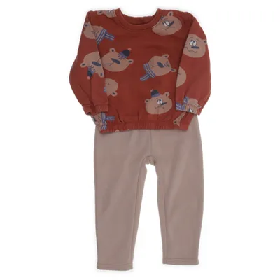 Ensemble (Marron) de Baby Élasthane, Polyester