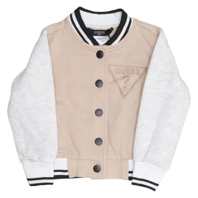 Collegejakke (Beige, Grå, Hvid) fra Guess Kids Bomuld, Polyester