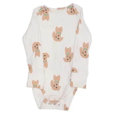 Romper (Beige, Bruin) van Hema Elastaan, Organisch katoen