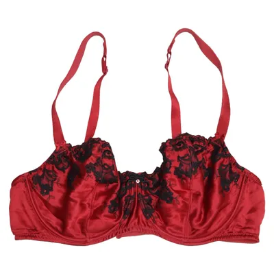 Bh (Rood, Zwart) van Aubade Elastaan, Polyamide, Polyester, Zijde