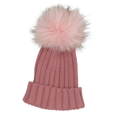 Bonnet à pompon (Rose) de Regina